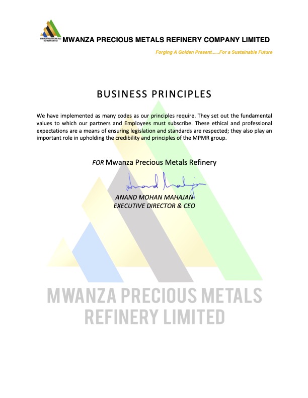Mwanza Precious Metal Refinery Company Limited
